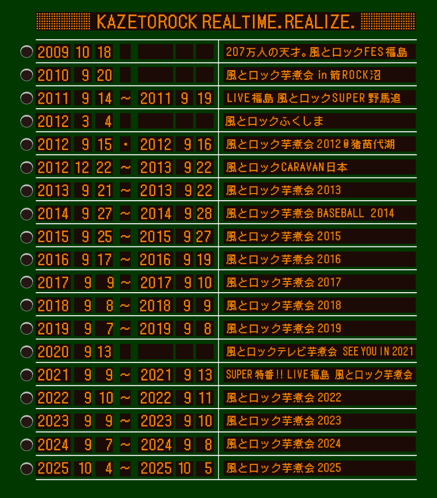 風とロックの歴史