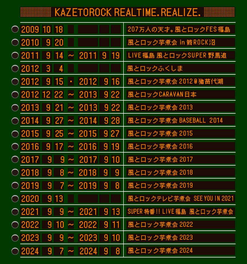 風とロックの歴史